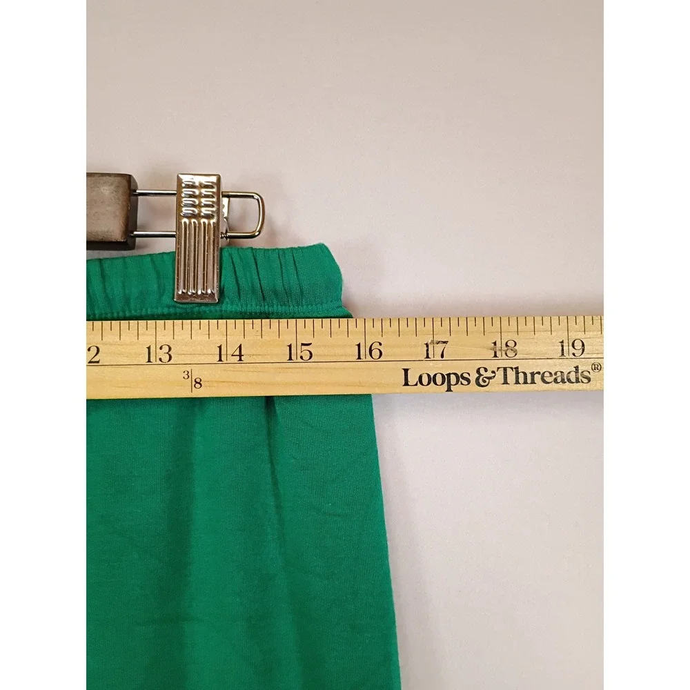 Retro Sporty Unbranded Unisex L Green Elastic Waist Jogger Sweatpants